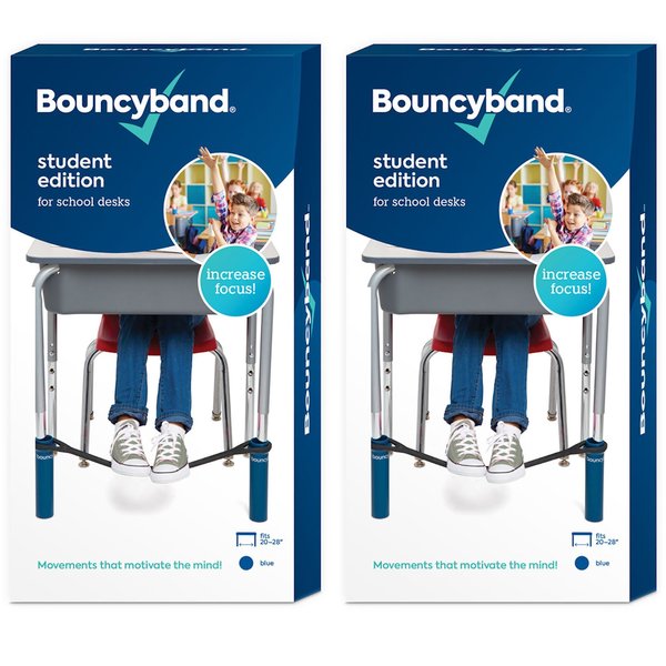 Bouncybands Bouncyband for Desk, Blue, PK2 BBD-B